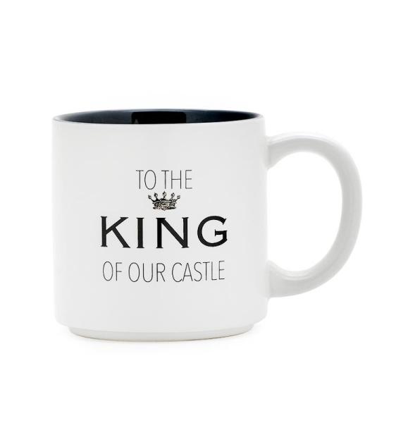 Ceramic Dad Mug Coffee Mug White Color With Creative WordsKING DAD Customized 12Oz For Gift