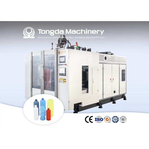 1 Litre Lube Oil Jerry Can Blow Molding Machine Automatic Extrusion