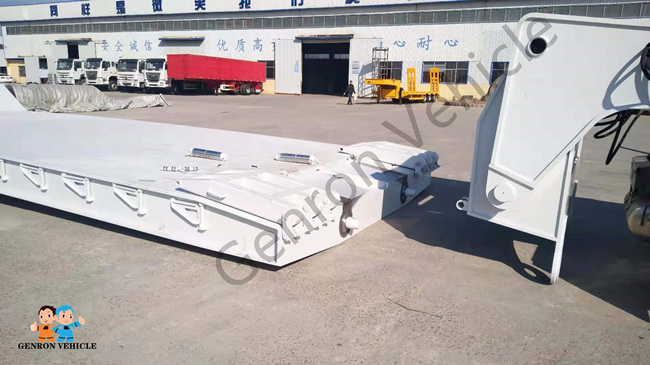 Трейлеры кровати Gooseneck 100T сверхмощные низкие отделяемые для перехода автомобиля