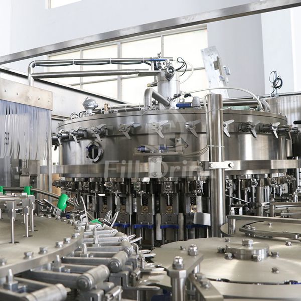 Glass Bottle Carbonated Soft Drink Production Line Balance Pressure Filling