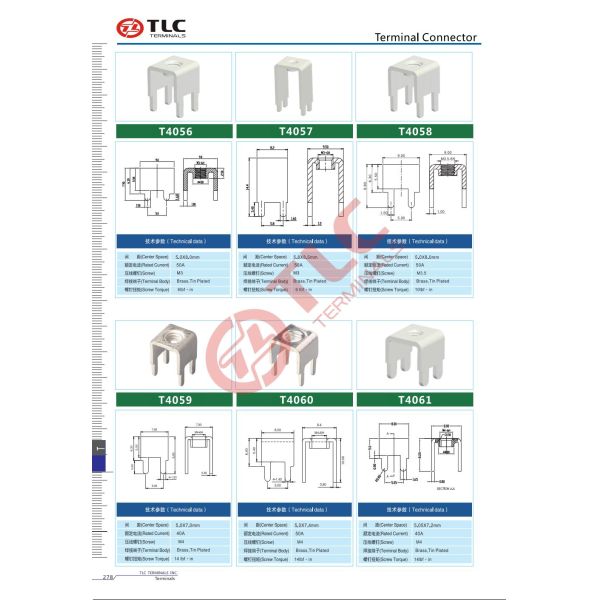Copper Alloy Silver PCB Terminals Bag Packaging Circuit Board Terminals