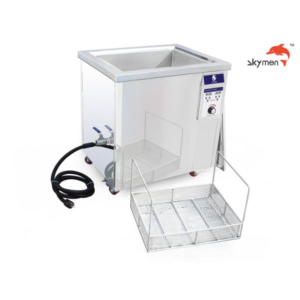 Skymen Industrial Ultrasonic Cleaner with 1500W Heating Power 40,000 Hz Frequency and PLC Control for Auto Parts