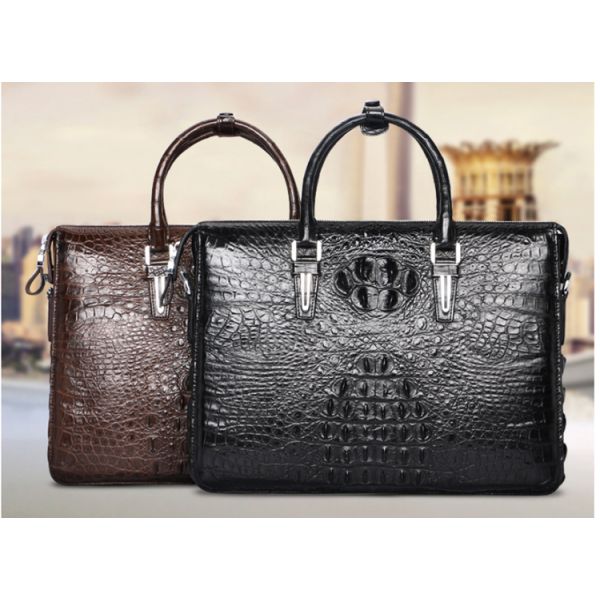 2019 new alligator leather man bag handbag crocodile leather business crossbody bag one-shoulder bag men's briefcase