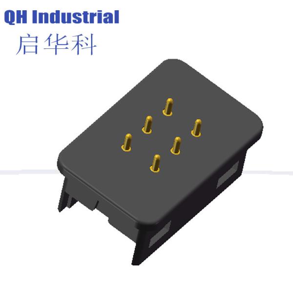 6 spring pin magnet charging base contact and probe magnet base magnet spring pin base pogo 6 pin connector