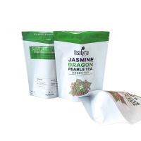 Le sac fait sur commande d'emballage de thé se tiennent vers le haut des sachets en plastique de Mylar avec le dessus de tirette