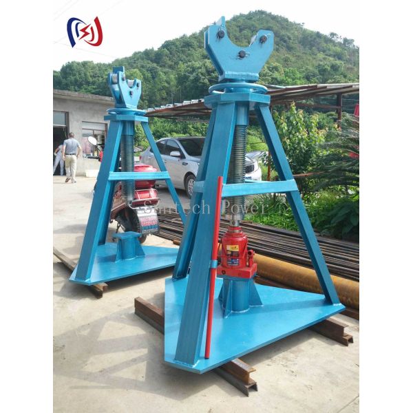 Hydraulic Column Type Cable Reel Turntable with 500-1500mm Diameter and 30-500KN Rated Load for Cable Laying