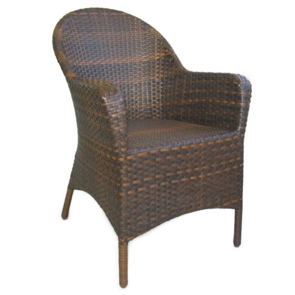 backyard wicker leisure bench -1119