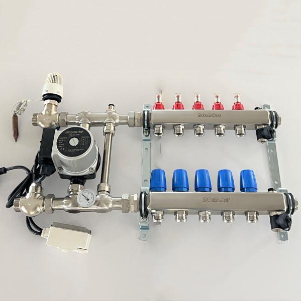 Stainless steel 304L Heating Manifold with Zone Pump/Mix Valve ,manifold for mix-water system
