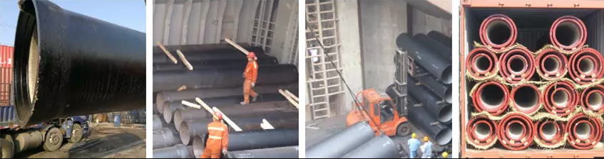 Water Transfer FBE Coated Pipe Ductile Iron Pipe Anti Corrosion Round Shape