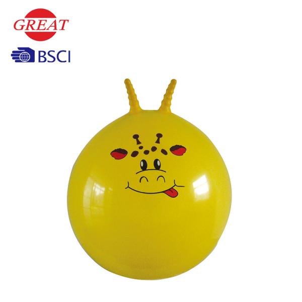 Hippity Hop Toy With Air Pump , Colorful Decal Space Hopper Ball Customized Logo