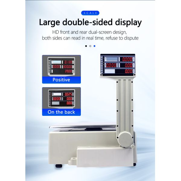 3kg Foldable Label Printing Weighing Scale Barcode Digital Computing Machine Scale Weight