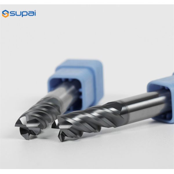 HRC50/55/60/65 4 Flute Carbide End Mill 3mm - 12mm Diameter For Stainless Steel