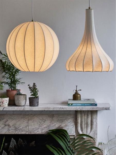 Cocoon Pendant Lamp Minimalist silk lantern japanes style noguchi lamp(WH-AP-543)