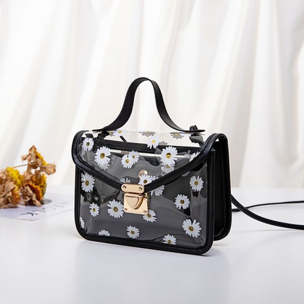 Small Daisy PVC Summer Korean Transparent Models Jelly Cell Phone Customized Tote Bag