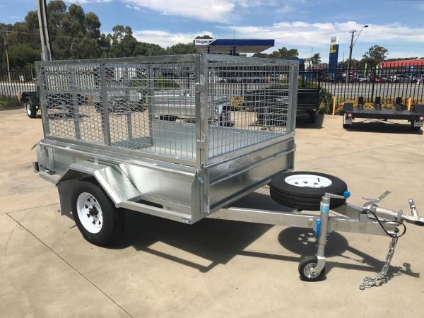 Hot Dipped Galvanized Heavy Duty 8x5 Cage, Mesh Cage, Stock Crate, Ramp