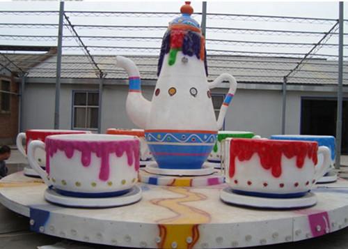 Tour d'intérieur/extérieur d'amusement de tasse de thé, mini amusement populaire monte