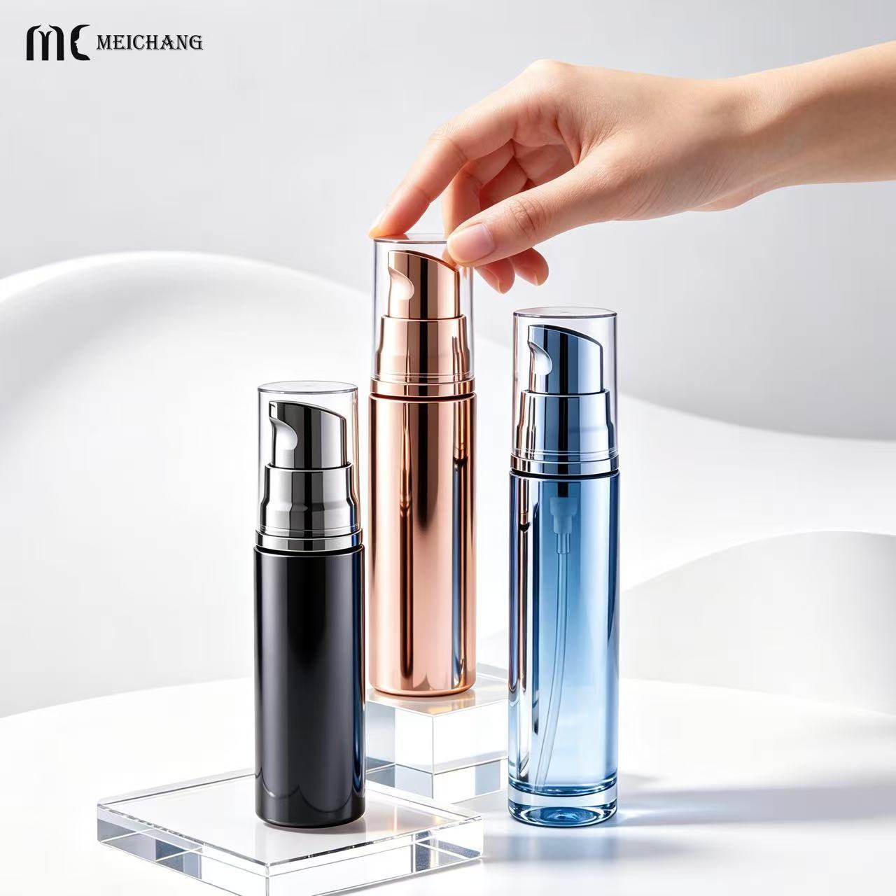 80ml / 100ml / 130ml Slim PET Fine Mist Spray Bottle for Makeup Setting Spray(MC-451)