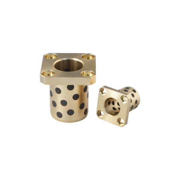 Wear Resistant Graphite Bronze Bearing with Flange for Construction Applications