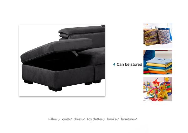 Breathable Practical Luxury Corner Couches , Convertible Luxury Sofa L Shape