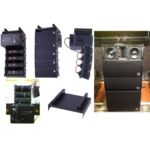 Mini Active Line Array Sound Equipment For Churches , Dual 5 Inch Line Array Speaker