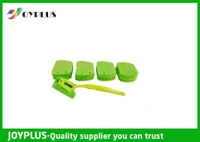 Kitchen Home Cleaning Tool Dish Cleaning Pads With Long Handle Green Color