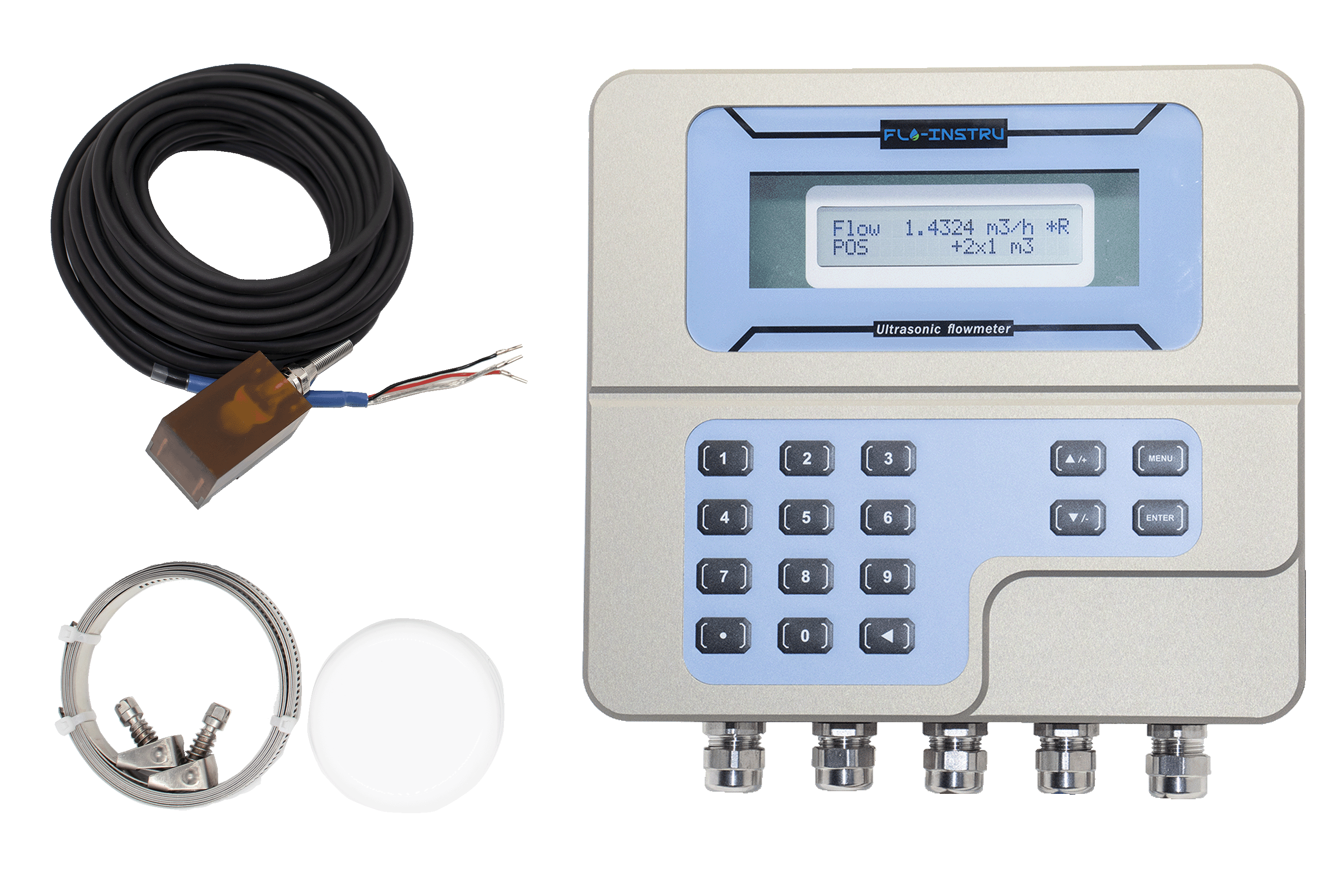 ST502 clamp on ultrasonic flow meter chilled water