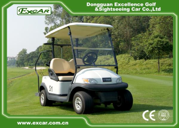 Motor Trojan bonde usado Seater da bateria 25KM dos carrinhos de golfe 48V de EXCAR 2/H CAD