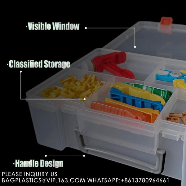 Organizer Storage Containers Tool Box With Adjustable Dividers For Beads, Crafts, Jewelry, Fishing Tackle, Building