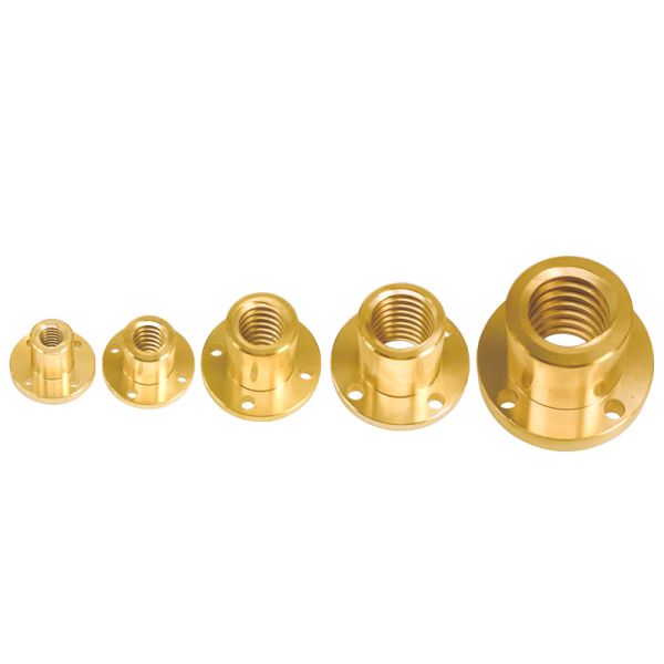 Golden Copper 2mm Pitch 8mm T8 Lead Screw Nut For 3D Printer