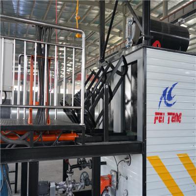 Stable 17kw Bitumen Melter High Dumping Speed With Drum Hydraulic Push Arm