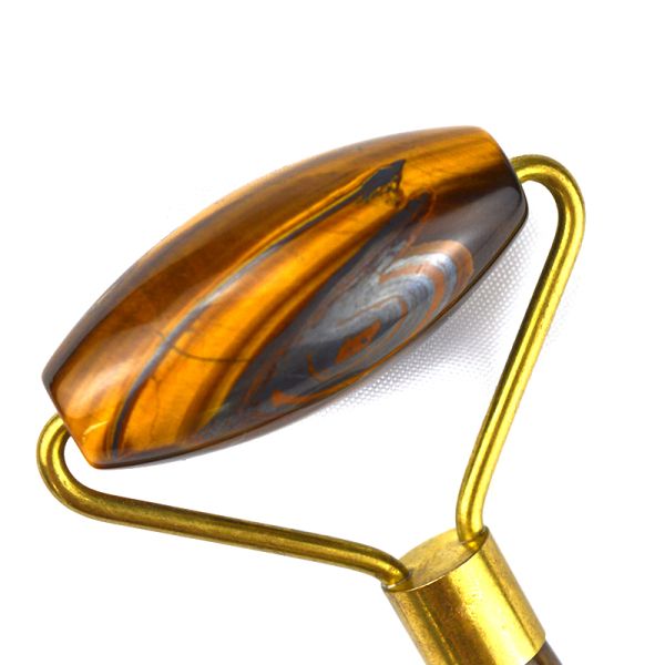 Muscle Massage Tool 2024 Tiger Eye Stone Facial Jade Roller Guasha for Face Eye Neck Gua Sha Massage Skin Beauty Tools