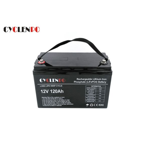 UPS / Solar Deep Cycle 12V LiFePO4 Lithium Battery 120ah Lightweight High Voltage Protection