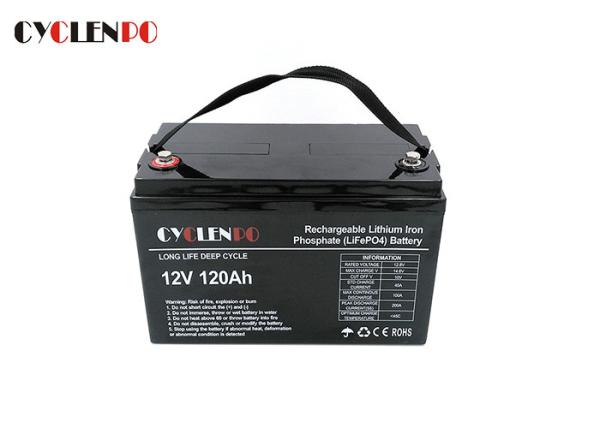 UPS / Solar Deep Cycle 12V LiFePO4 Lithium Battery 120ah Lightweight High Voltage Protection