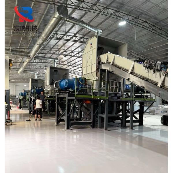 Industrial Solid Waste Shredder Waste Clothing Shredding Production Line RDF Biomass Pellet Production Line