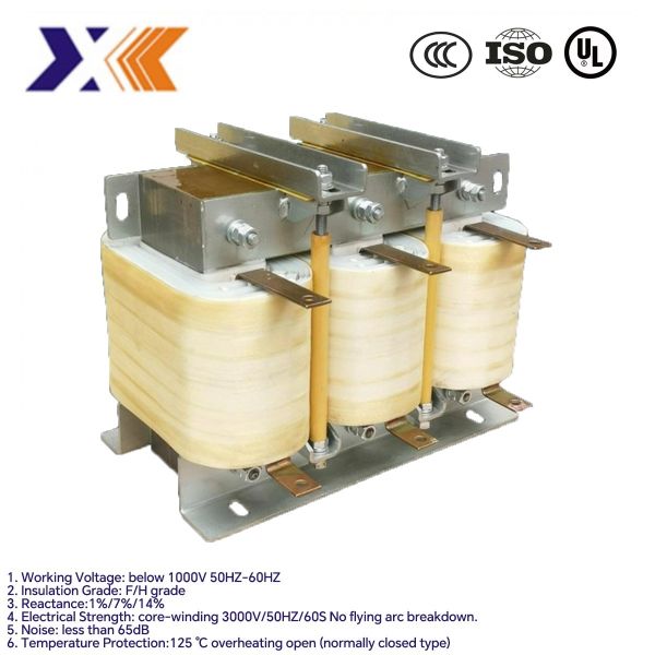 200kw 450A Three Phase Reactor with Customized Package Type and 1.401mh Inductance