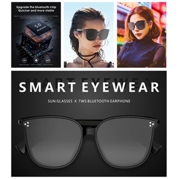 3IN1 блютуз 5,0 поляризовывало дикторов наушника шлемофона солнечных очков IPX7 умных солнечных очков наушников спорт беспроводных аудио