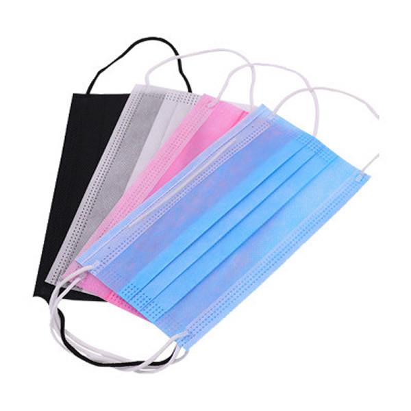 Lightweight Disposable 3 Ply Face Mask  Breathable Comfortable To Wear