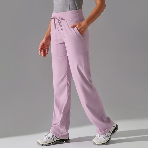 Women's Drawstring Scrub Pants Breathable Lightweight Straight for Medical Work Wear