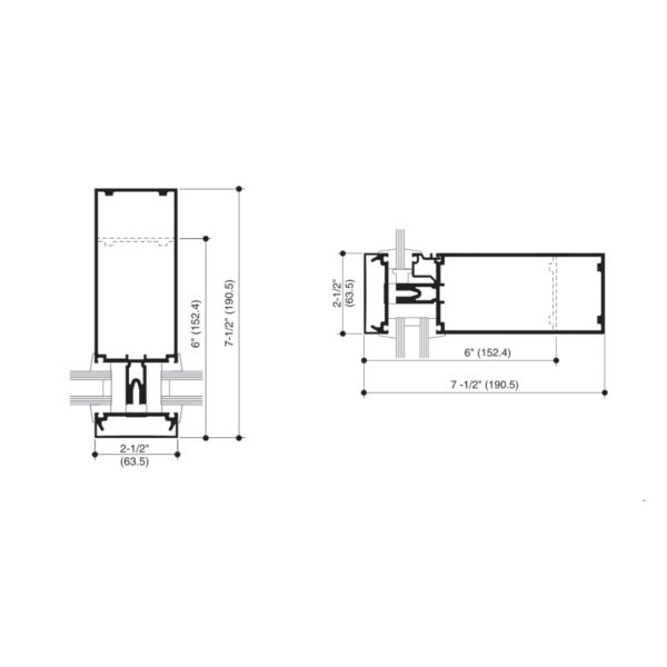 KLUK Steel Frame Aluminum Curtain Walls Double Glass Lightning Protection