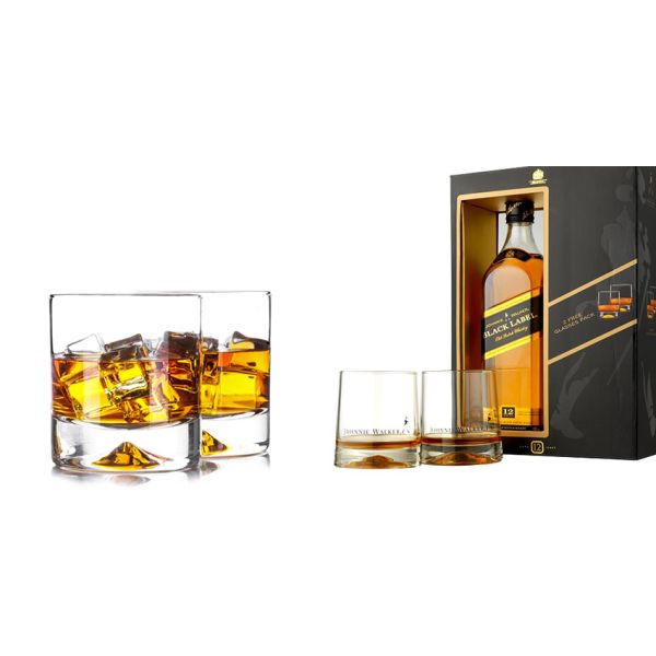 300ml 10oz Johnnie Walker Custom Whiskey Glasses For Business Promotion