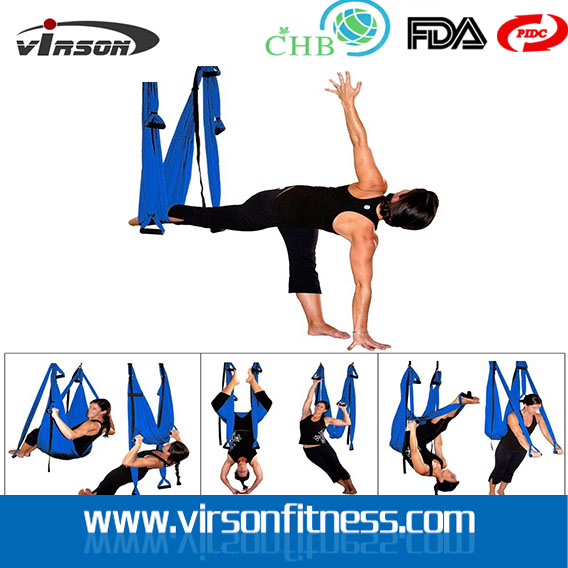 Ningbo Virson Yoga & Pilate Type FASHION Flying Portable yoga Hammock Yoga Swing