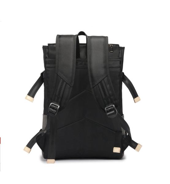 Factory direct sale men large capacity retro style hit-color oxford travelling laptop school backpack