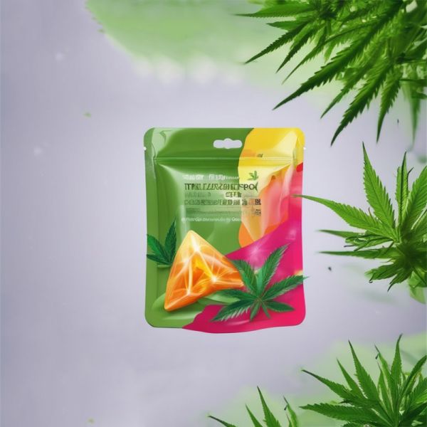 3.5g mylar Weed Packaging Bag Child Resistant Zipper For Edible Food With Recyclable PE