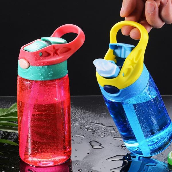 Children's Creative Little Handsome Plastic Cups Outdoor Sports Water Bottles Cartoon Gift Cups Customizable GRS Certified