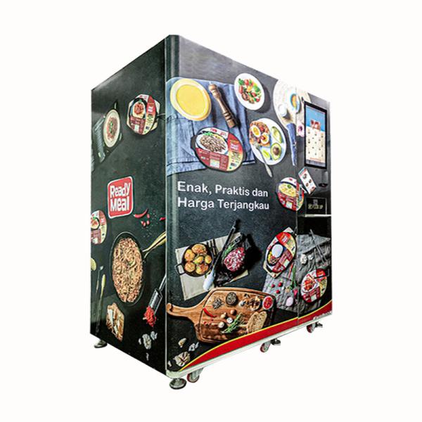 YUYANG Commercial Automated Hot Food Vending Machine 4G Wifi,metal polishing machine
