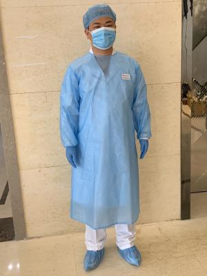 Мантии длинных рукавов защитные устранимые хирургические, не сплетенная хирургич