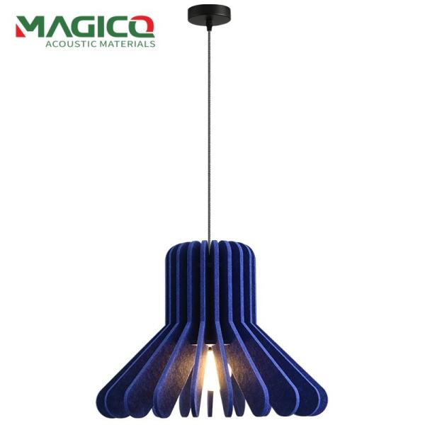 New Sound Absorbing Felt Lampshade Three Layer Design Commercial Pendent Light PET Felt Lampshade