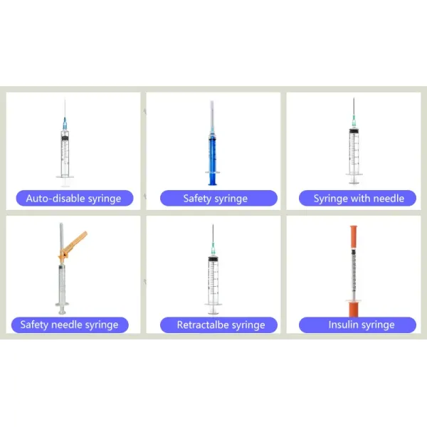 Wholesale Medical Disposable Retractable Safety Syringe with Needle