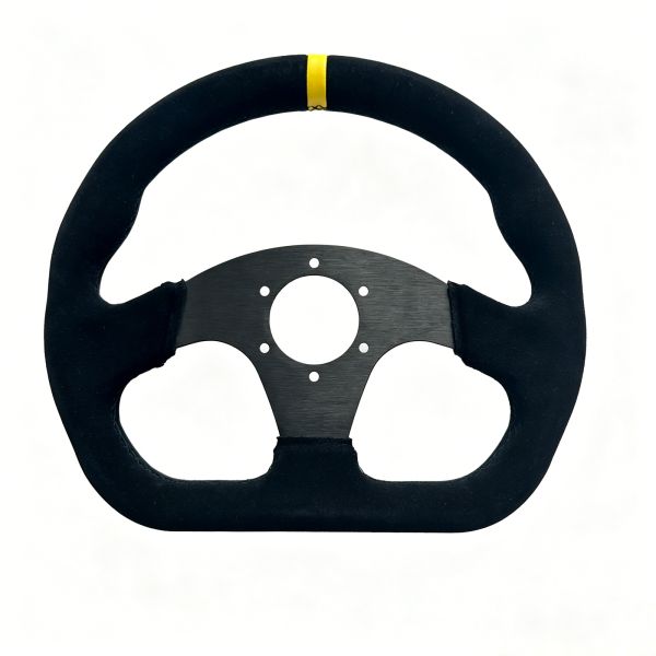 Premium 320mm 6061 Aluminum Sim Racing Steering Wheel D Style For PC Game