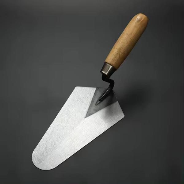 Wooden Handle Narrow Carbon Steel Blade Concrete Mortar Float Patching Finishing Masonry Bricklaying Trowel